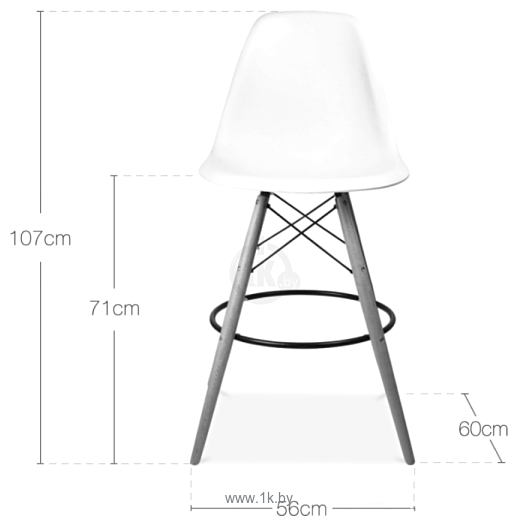 Фотографии Eames DSW барный (зеленый)