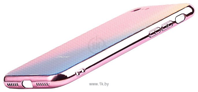Фотографии EXPERTS Aurora Glass для Apple iPhone 7 с LOGO (розовый)