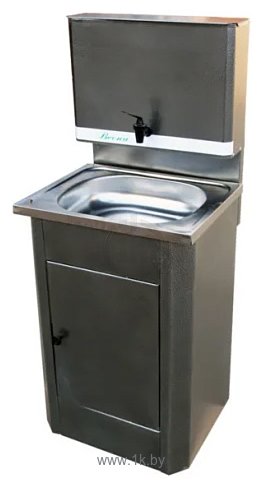 Фотографии Весна Умывальник с нерж. мойкой и металлической тумбой (серебристый)