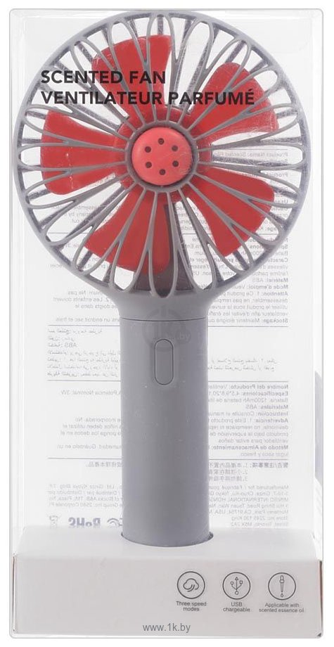 Фотографии Miniso Scented Fan MS-L2723 (серый/красный)