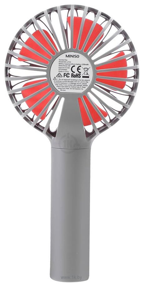 Фотографии Miniso Scented Fan MS-L2723 (серый/красный)