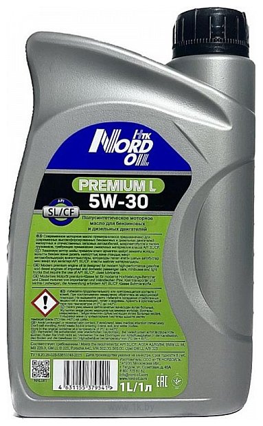 Фотографии Nord Oil Premium L 5W-30 SL/CF 1л