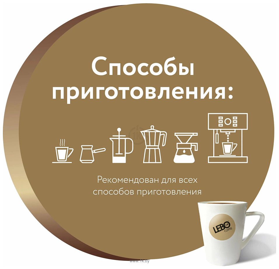 Фотографии LEBO Coffee Extra Арабика зерновой 500 г