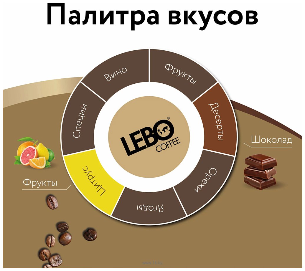 Фотографии LEBO Coffee Extra Арабика зерновой 500 г