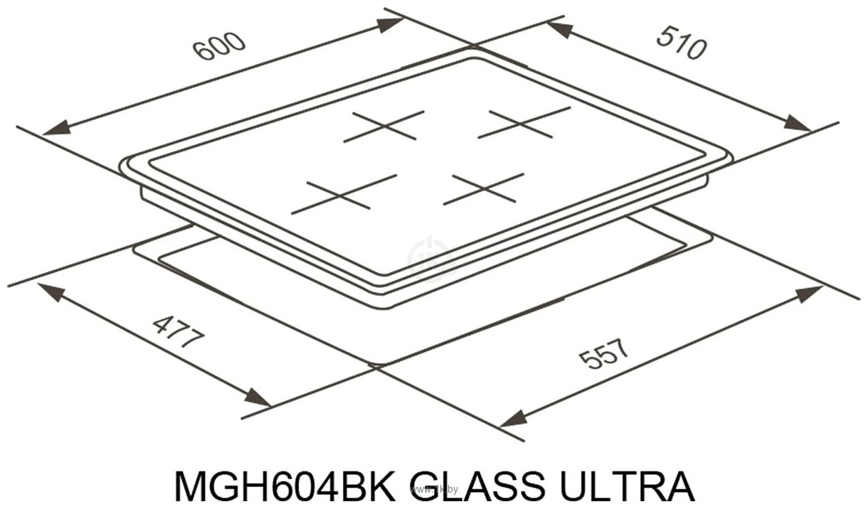 Фотографии Meferi MGH604WH Glass Ultra