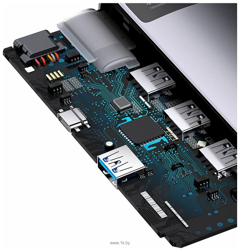 Фотографии Baseus Metal Gleam Series 4-Port USB-A Hub WKWG070013