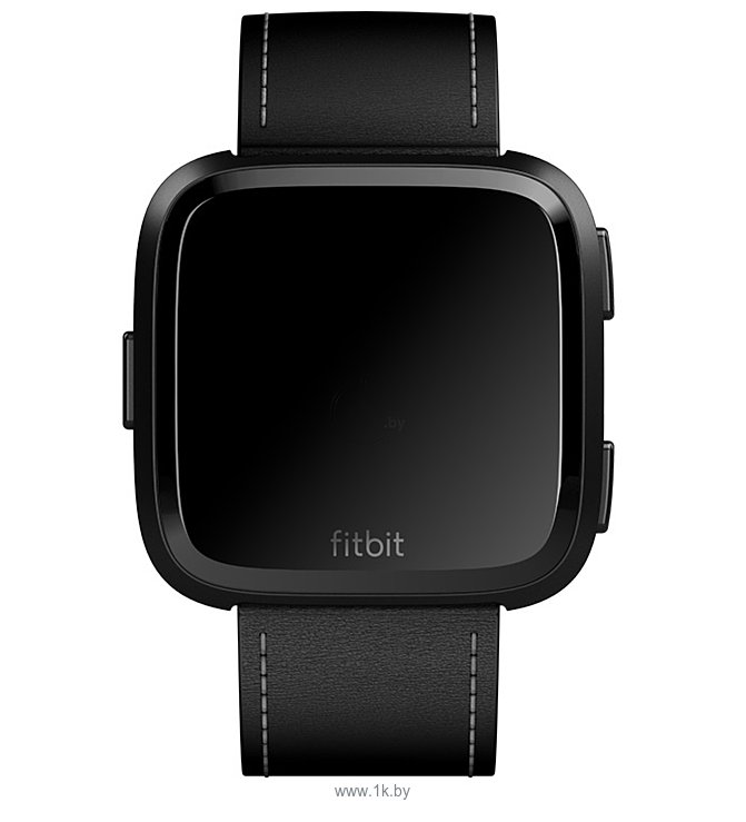 Фотографии Fitbit кожаный для Fitbit Versa (S, black stitch)
