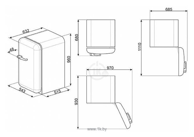 Фотографии Smeg FAB10LCR2