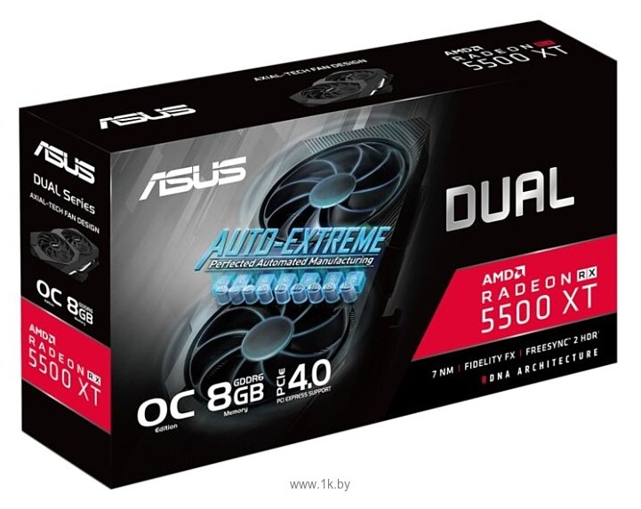 Фотографии ASUS DUAL Radeon RX 5500 XT 8192Mb EVO OC