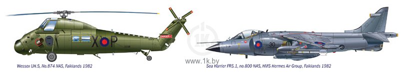 Фотографии Italeri 1329 Wessex Uh.5 / Sea Harrier Frs.1