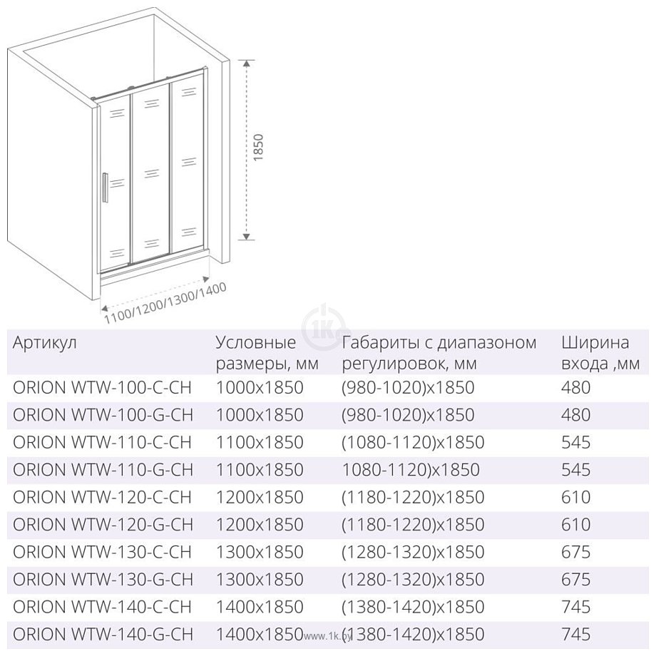 Фотографии BAS Good Door Orion 130 (WTW-130-C-CH)