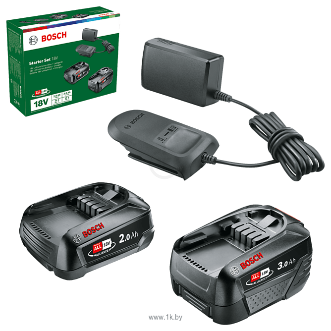 Фотографии Bosch Starter Set 18V 1600A02V33 (18В/2 Ah +3 Ah + 18В)