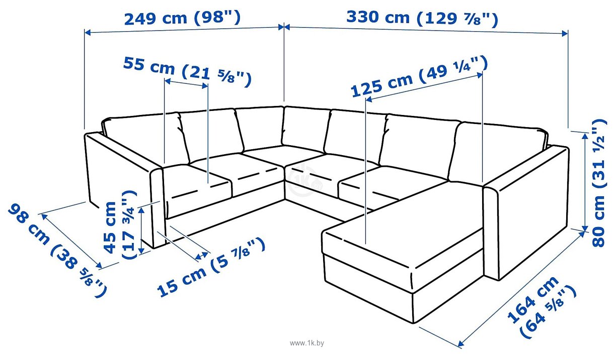 Фотографии Ikea Вимле 992.114.33 (гуннаред классический серый)