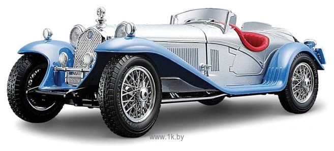 Фотографии Bburago Alfa Romeo 8C 2300 Spider Touring 1932 18-12063 (серебристый)