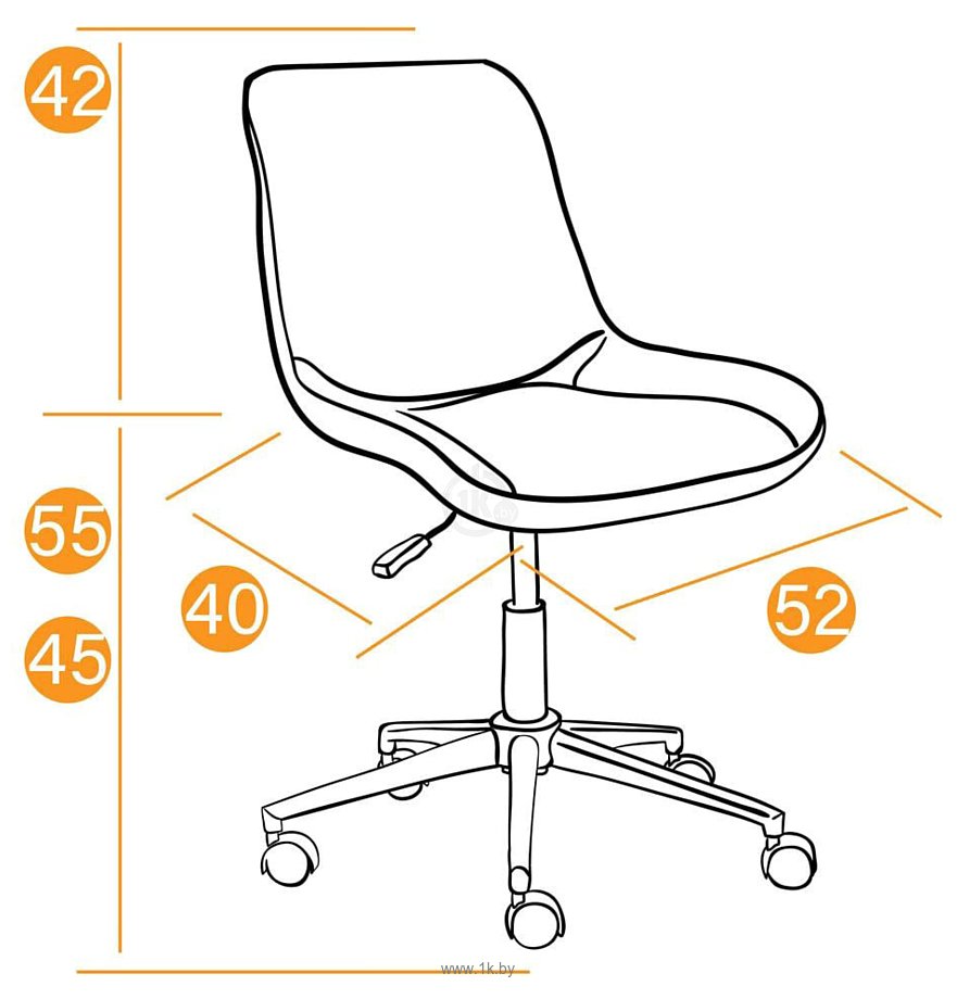 Фотографии TetChair Style (флок, бордовый)