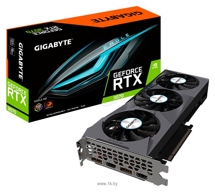 Фотографии GIGABYTE GeForce RTX 3070 8192MB EAGLE (GV-N3070EAGLE-8GD)