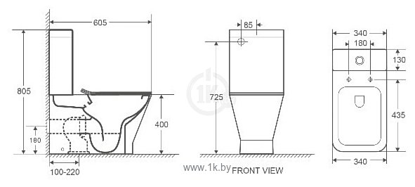 Фотографии WeltWasser Rotbach 001 MT-BL (черный матовый)