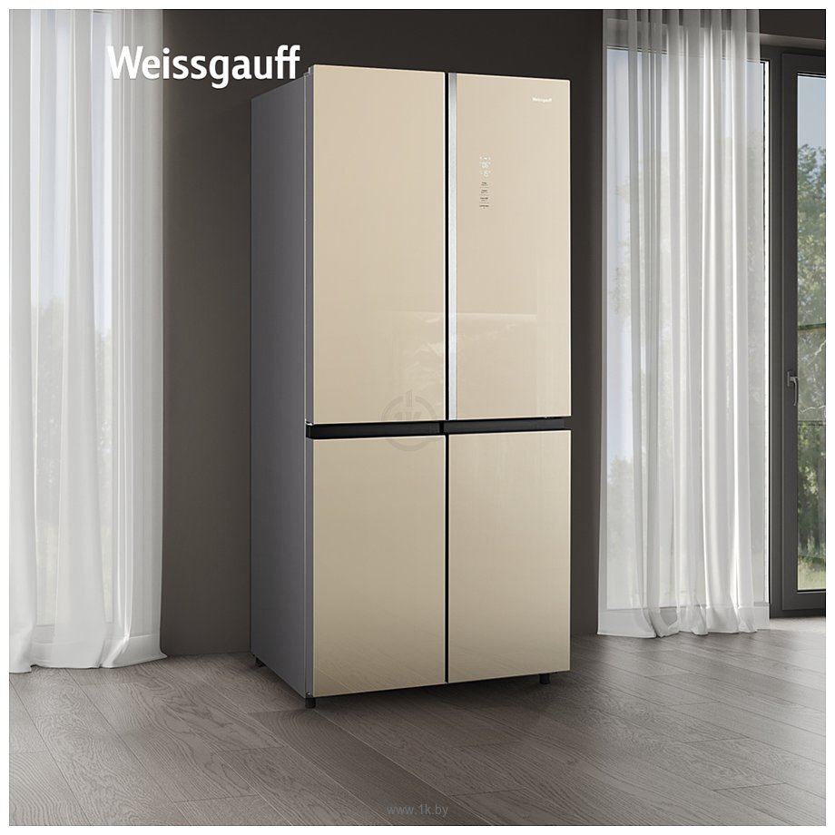 Фотографии Weissgauff WCD 590 Nofrost Inverter Premium Biofresh Gold Glass