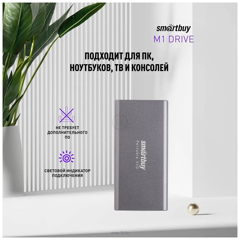 Фотографии SmartBuy M1 Drive SBSSD1T0-M1G-U31C 1TB (серый)