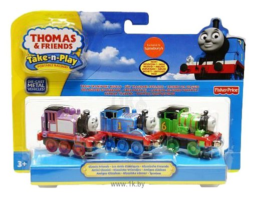 Фотографии Thomas & Friends Набор "Три маленьких паровозика" серия Take-n-Play T5581