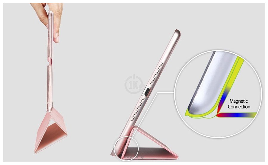 Фотографии ESR iPad Mini 1/2/3 Smart Stand Case Cover Spring Light Pink