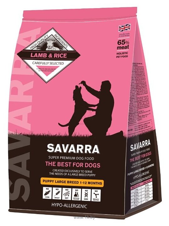 Фотографии SAVARRA (12 кг) Puppy Large Breed Ягненок и рис