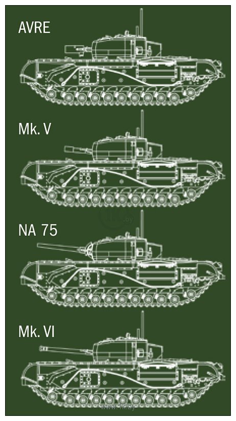 Фотографии Italeri 15760 Churchill Mk.III Mk.III 75Mm Mk.Iv Avre Mk.V Na 75 Mk.Vi