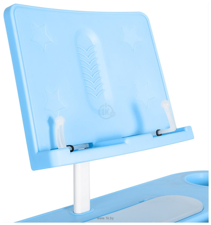 Фотографии Anatomica Avgusta + стул + выдвижной ящик + светильник + подставка (клен/голубой)
