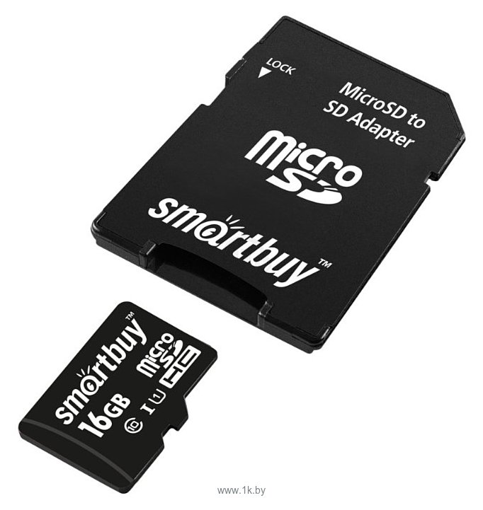 Фотографии SmartBuy microSDHC Class 10 UHS-I U1 16GB + SD adapter