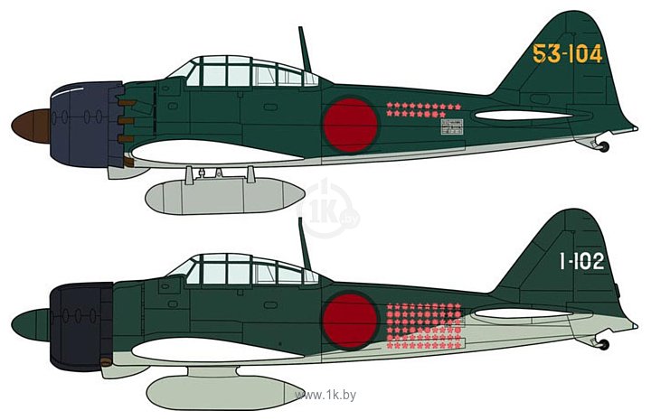 Фотографии Hasegawa Истребитель A6M2B/A6M5 Zero Fighter Combo (2 kits)