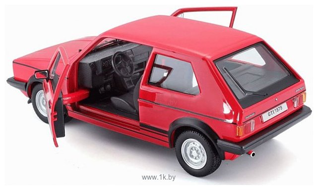 Фотографии Bburago Volkswagen Golf Mk1 GTI 1979 18-21089 (красный)