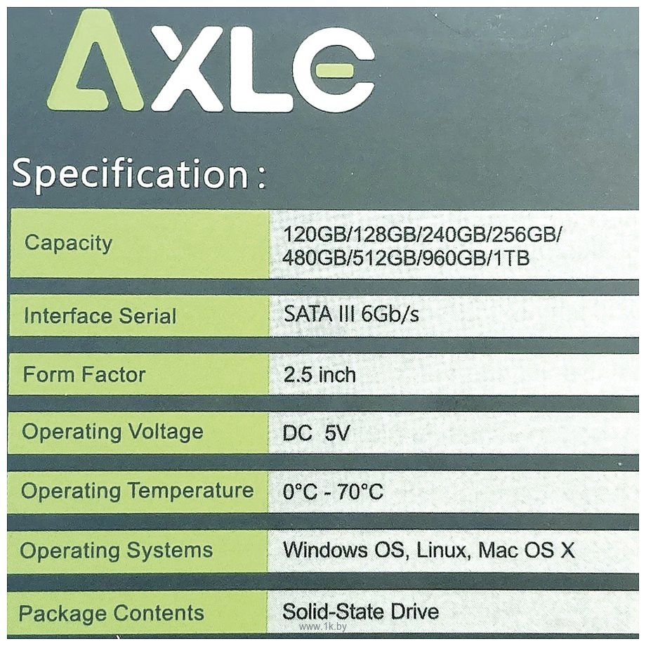 Фотографии Axle Classic 480GB AX-480CL