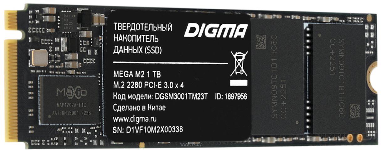 Фотографии Digma Mega M2 1TB DGSM3001TM23T