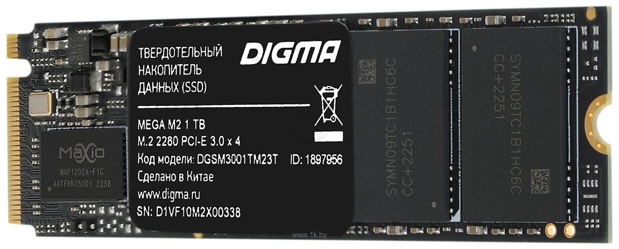 Фотографии Digma Mega M2 1TB DGSM3001TM23T