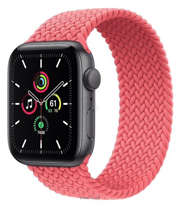 Фотографии Apple Watch SE GPS 44mm Aluminum Case with Braided Solo Loop