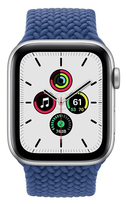 Фотографии Apple Watch SE GPS 44mm Aluminum Case with Braided Solo Loop