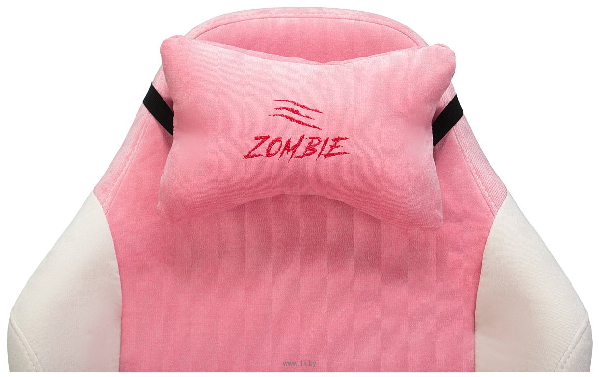 Фотографии Бюрократ Zombie EPIC PRO Fabric (белый/розовый)