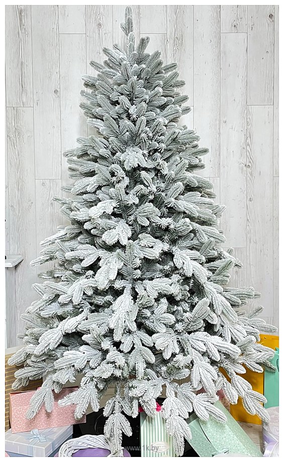 Фотографии Christmas Tree Ель искусственная литая заснеженная Бревера 2.1 м