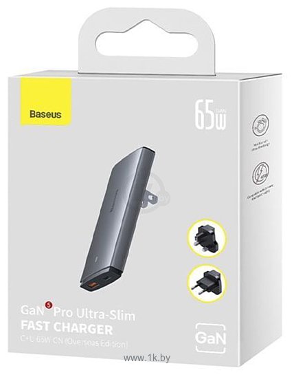 Фотографии Baseus GaN5 Pro Ultra-Slim Fast Charger C+U 65W CCGP150113 