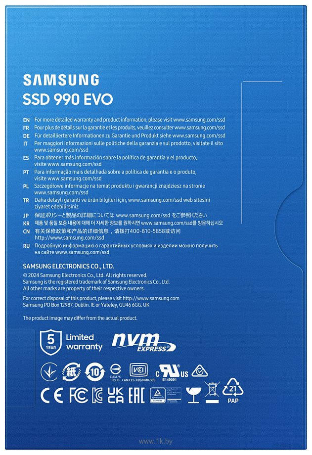 Фотографии Samsung 990 Evo 2TB MZ-V9E2T0BW