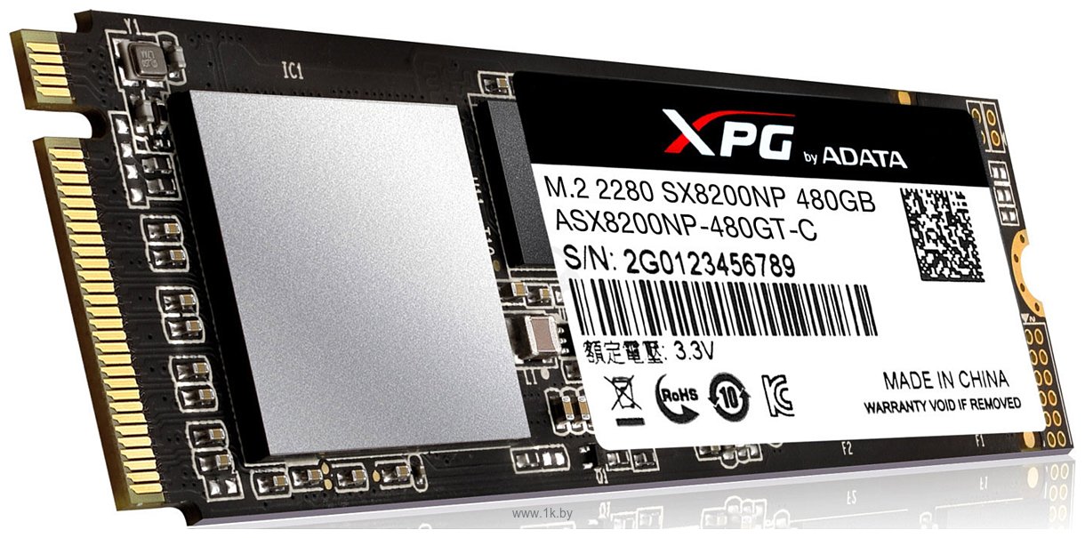 Фотографии ADATA XPG SX8200 480GB ASX8200NP-480GT-C