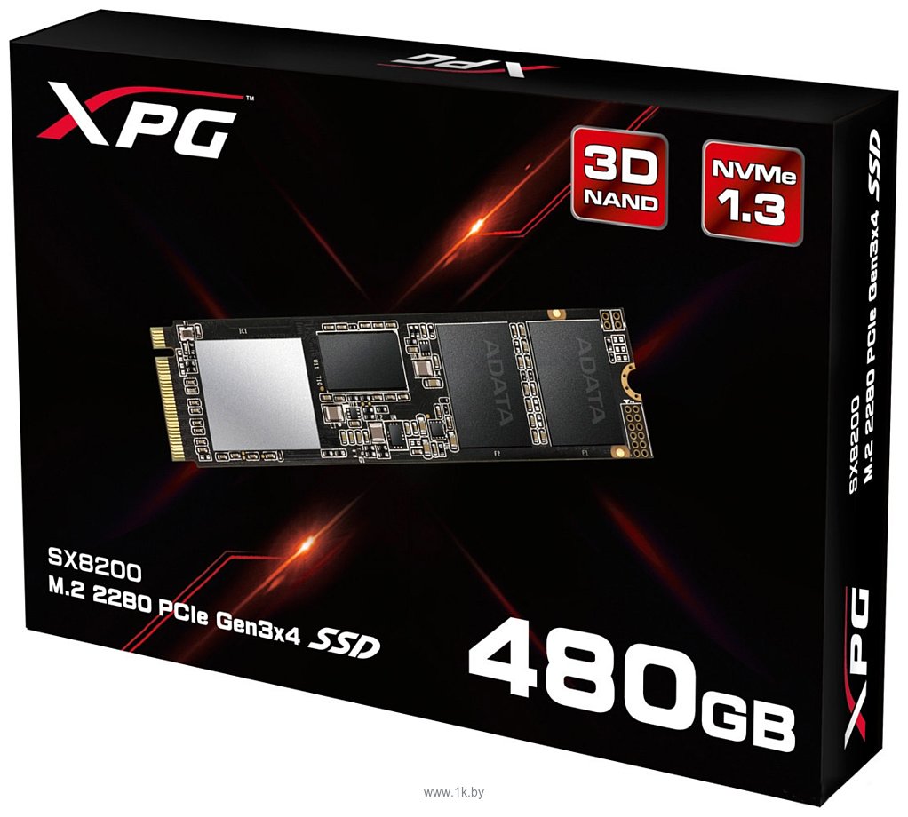 Фотографии ADATA XPG SX8200 480GB ASX8200NP-480GT-C