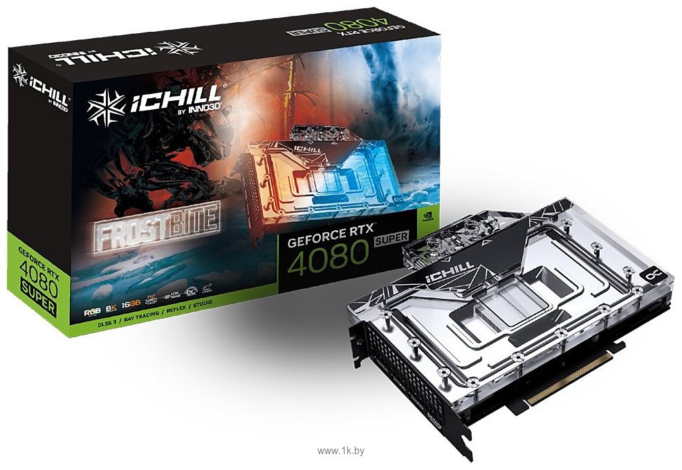 Фотографии Inno3D GeForce RTX 4080 Super 16GB iChill Frostbite (C408S-166XX-1870FB)