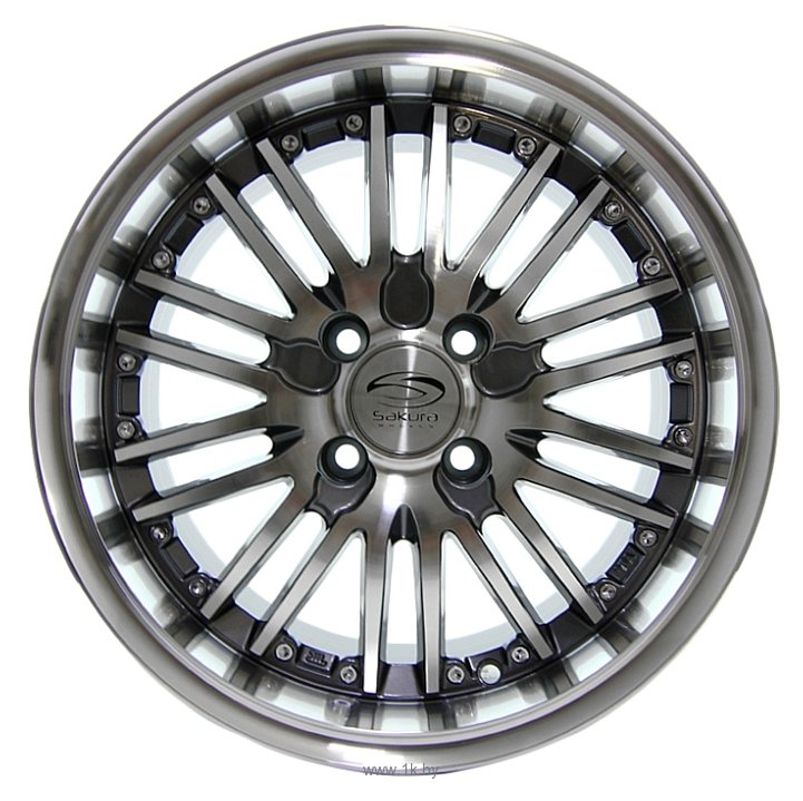 Фотографии Sakura Wheels R820 6.5x15/4x100 D73.1 ET35 Серый с полировкой