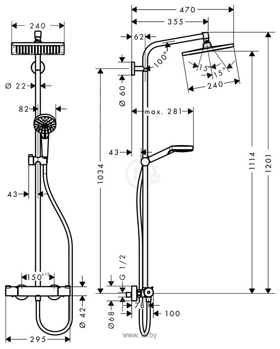 Фотографии Hansgrohe Crometta Е 240 (27271000)