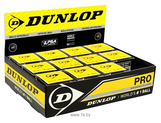 Фотографии Dunlop Pro (2 желтые точки, 12 шт)