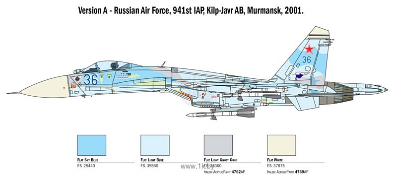 Фотографии Italeri 1413 Su-27 Flanker