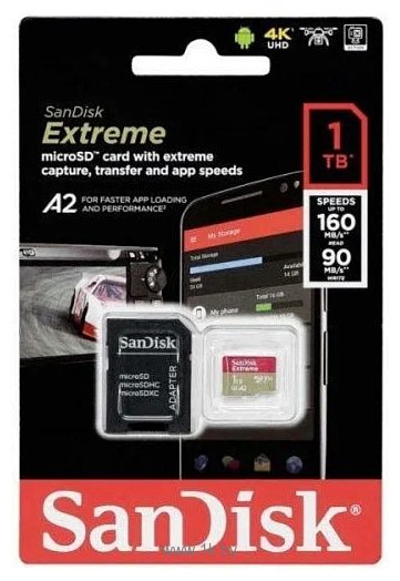 Фотографии SanDisk Extreme SDSQXA1-1T00-GN6MA 1TB (с адаптером)