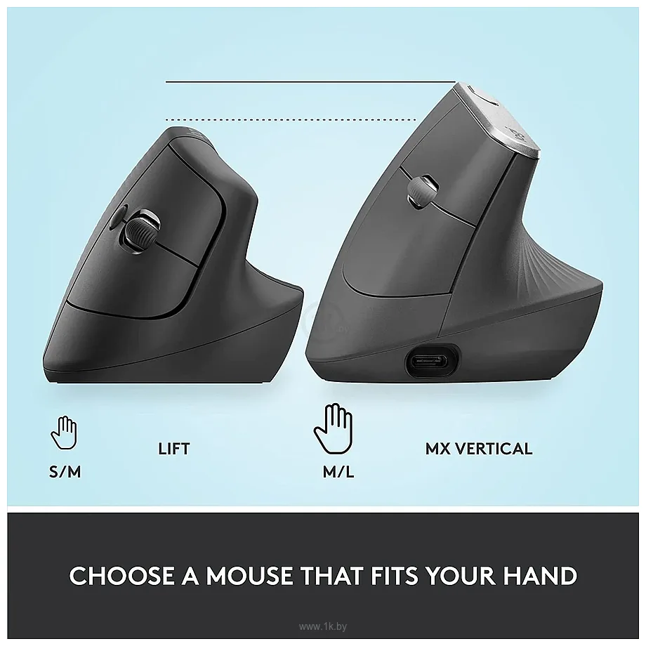 Фотографии Logitech Lift graphite Фотографии Logitech Lift graphite