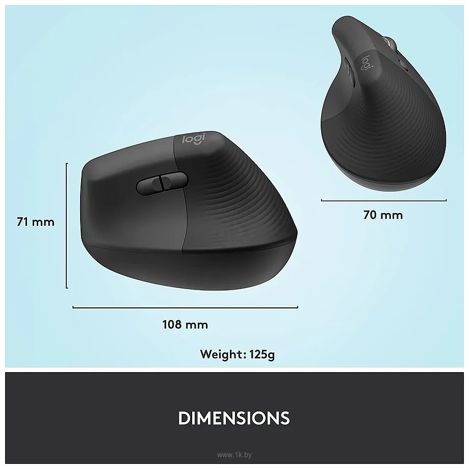 Фотографии Logitech Lift graphite Фотографии Logitech Lift graphite